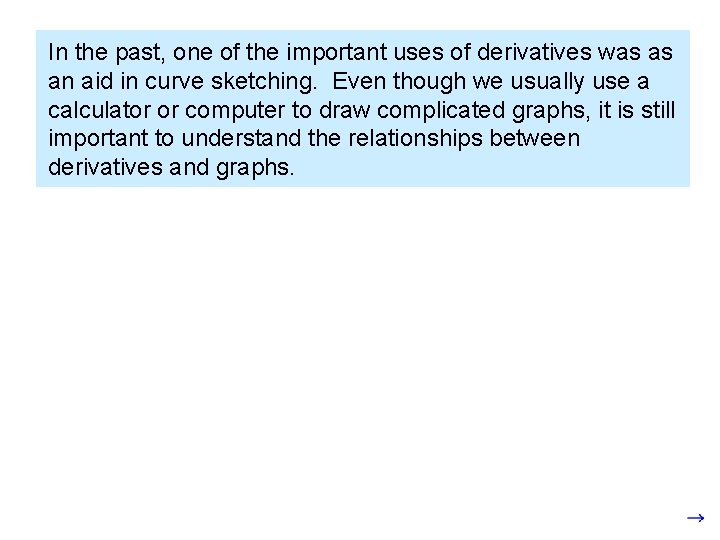 In the past, one of the important uses of derivatives was as an aid