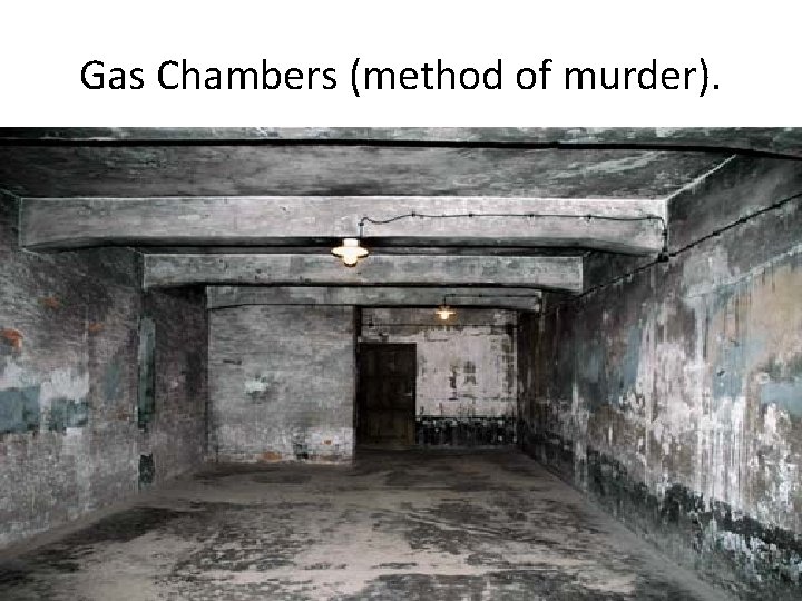 Gas Chambers (method of murder). 