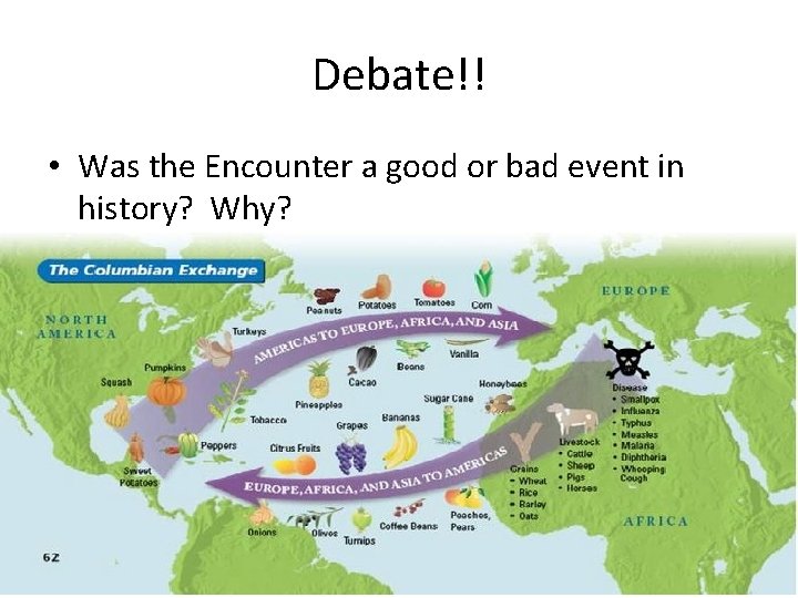 Debate!! • Was the Encounter a good or bad event in history? Why? 