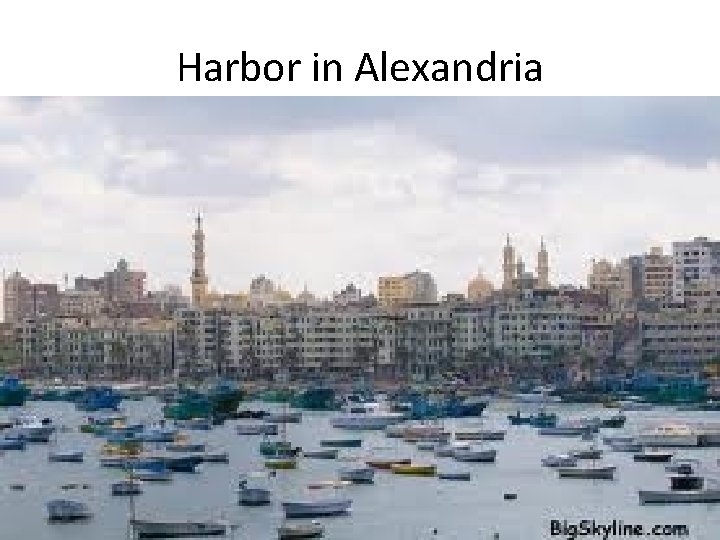 Harbor in Alexandria 