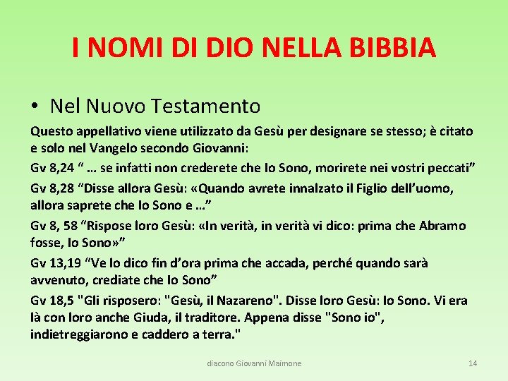 Quale E Il Nome Di Dio PARROCCHIA S GIACOMO MAGGIORE MESSINA IL NOME DI
