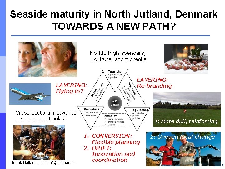 Seaside maturity in North Jutland, Denmark TOWARDS A NEW PATH? No-kid high-spenders, +culture, short