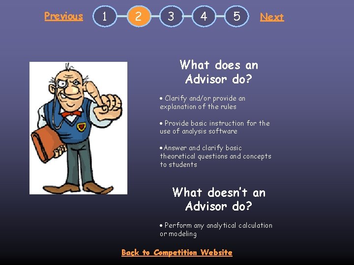Previous 1 2 3 4 5 Next What does an Advisor do? · Clarify