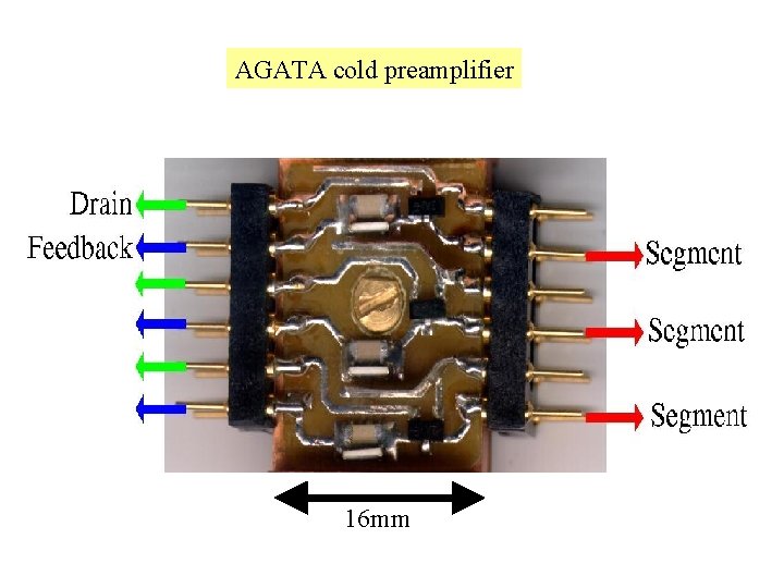 AGATA cold preamplifier 16 mm 