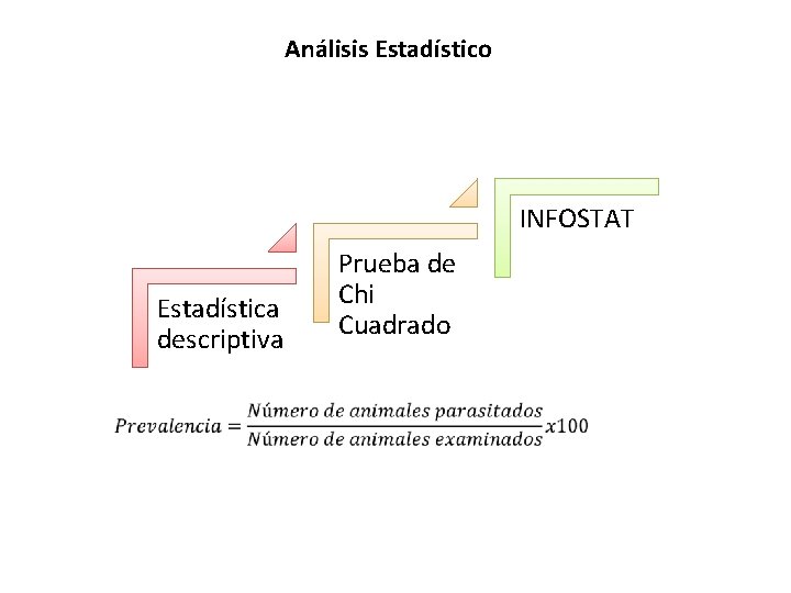 Análisis Estadístico INFOSTAT Estadística descriptiva Prueba de Chi Cuadrado 
