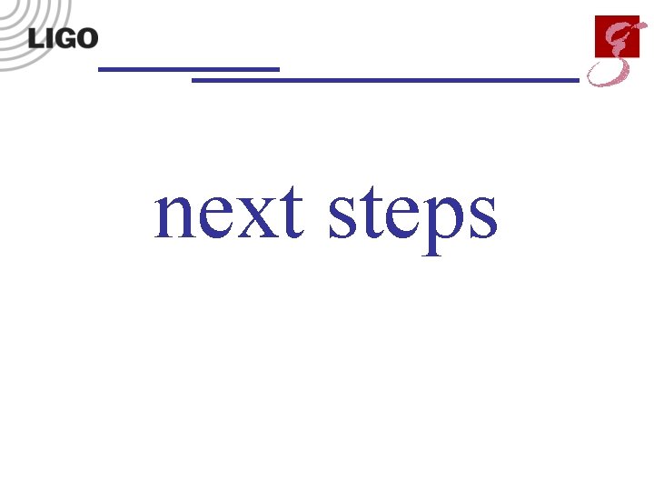 next steps 