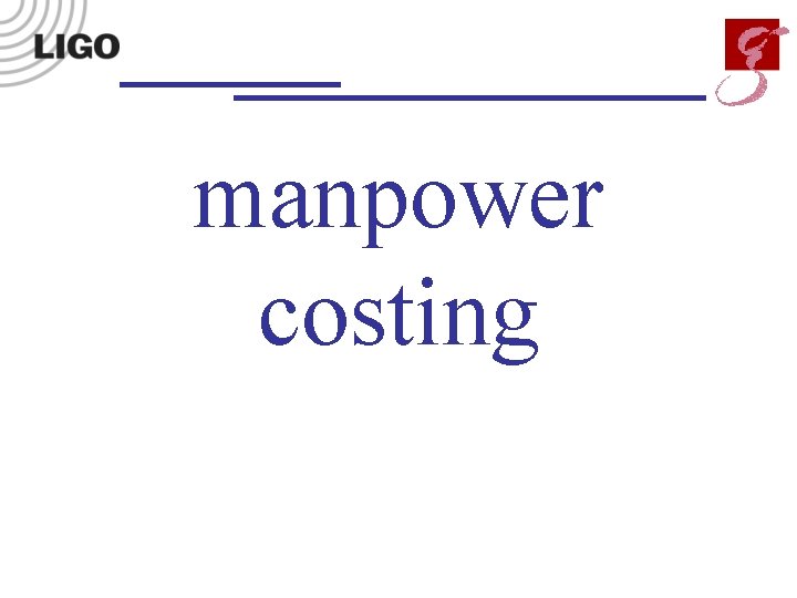 manpower costing 