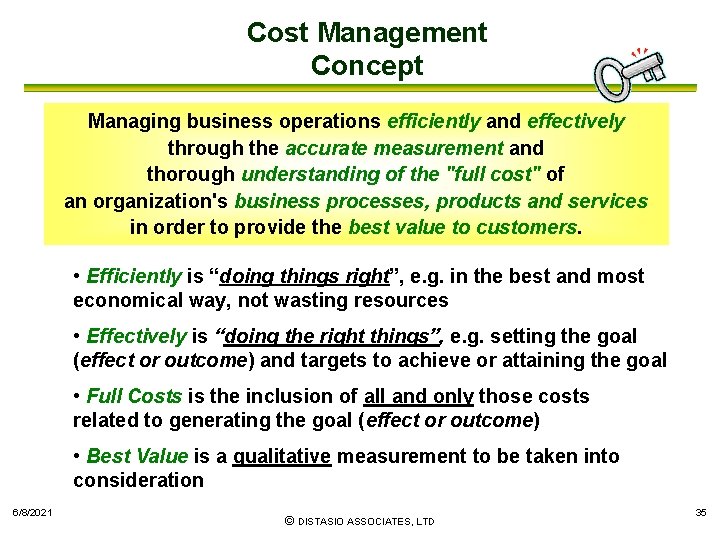 Cost Management Concept Managing business operations efficiently and effectively through the accurate measurement and
