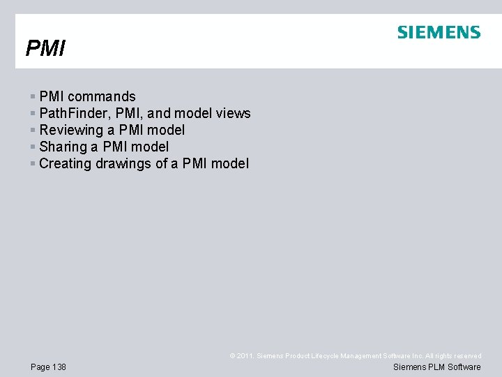 PMI § PMI commands § Path. Finder, PMI, and model views § Reviewing a