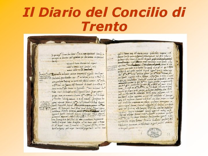 Il Diario del Concilio di Trento 