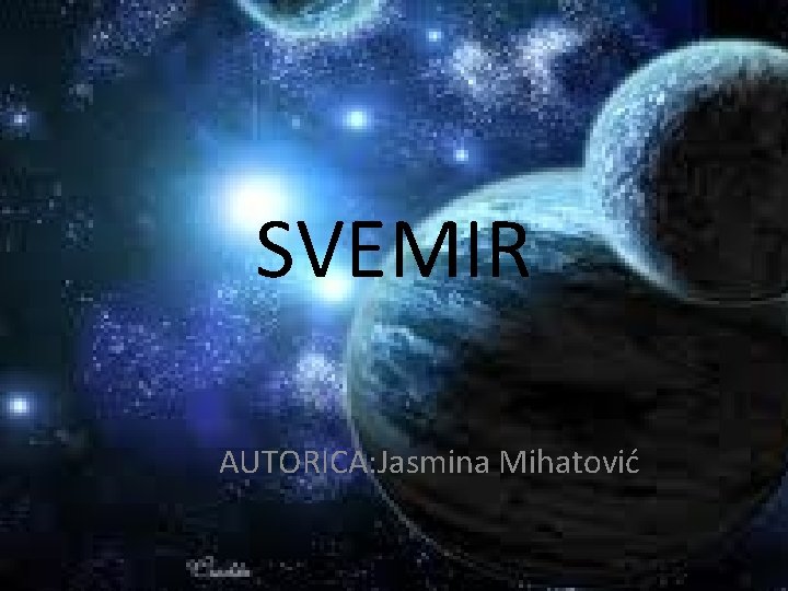SVEMIR AUTORICA: Jasmina Mihatović 