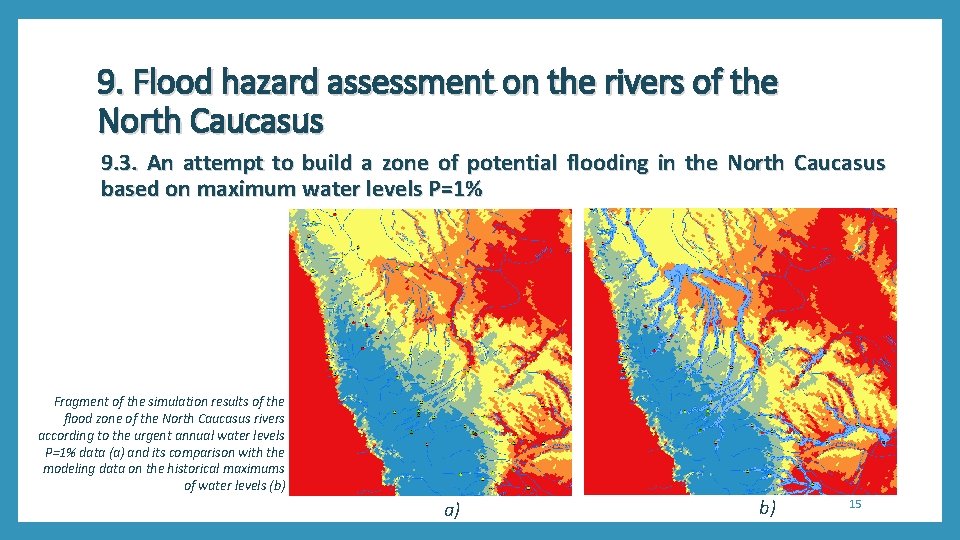 9. Flood hazard assessment on the rivers of the North Caucasus 9. 3. An