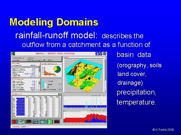 Environmental modeling application domains an overview of environmental