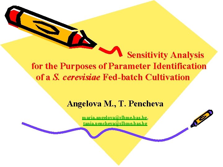 Sensitivity Analysis for the Purposes of Parameter Identification of a S. cerevisiae Fed-batch Cultivation