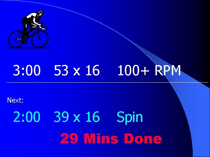 3: 00 53 x 16 100+ RPM Next: 2: 00 39 x 16 Spin