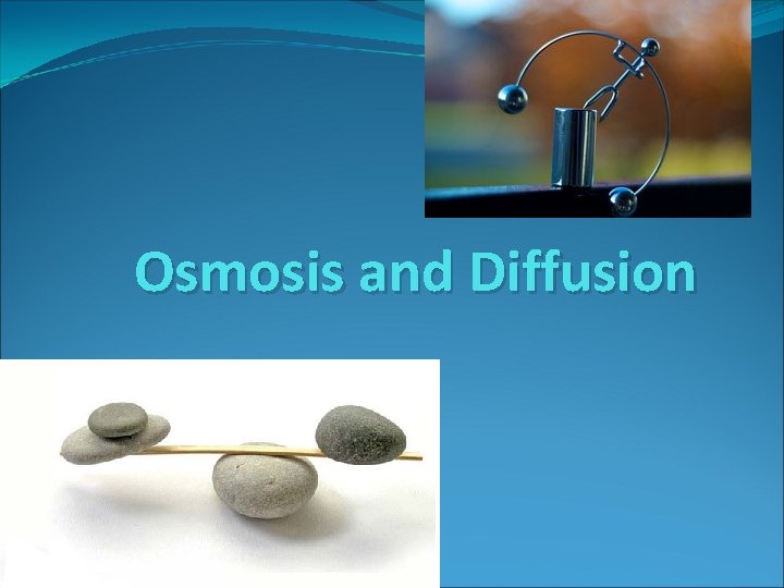 Osmosis and Diffusion 