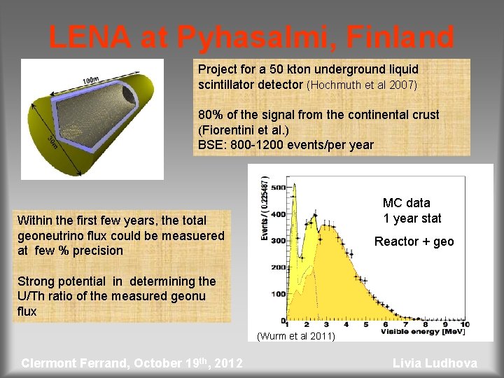 LENA at Pyhasalmi, Finland Project for a 50 kton underground liquid scintillator detector (Hochmuth