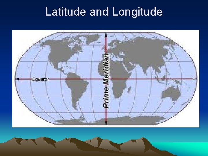 Latitude and Longitude 