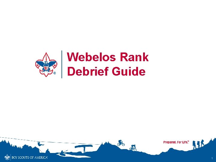 Webelos Rank Debrief Guide 1 