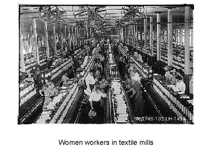 Women workers in textile mills 