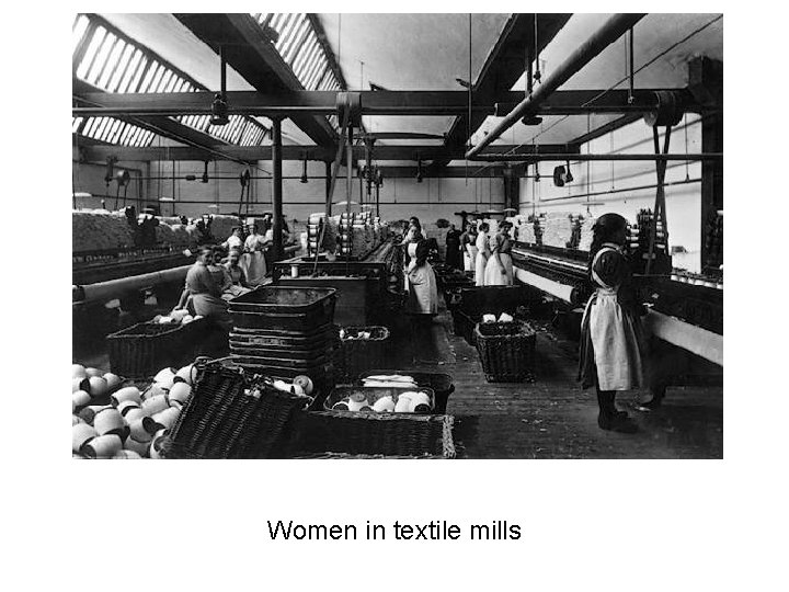 Women in textile mills 