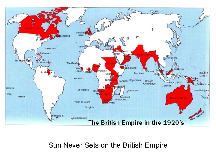 Sun Never Sets on the British Empire 