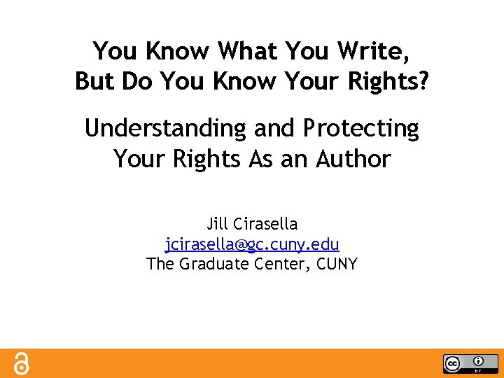 You Know What You Write, But Do You Know Your Rights? Understanding and Protecting