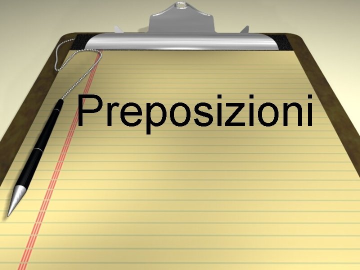 Preposizioni 