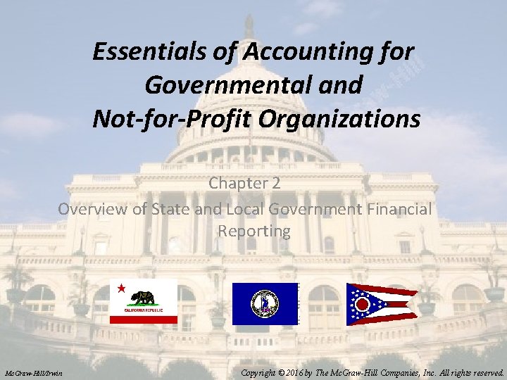 Essentials of Accounting for Governmental and NotforProfit Organizations