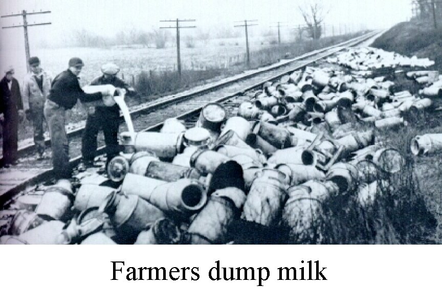Farmers dump milk 