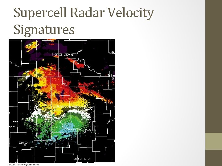 Supercell Radar Velocity Signatures 