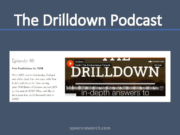 The Drilldown Podcast spearsresearch. com 