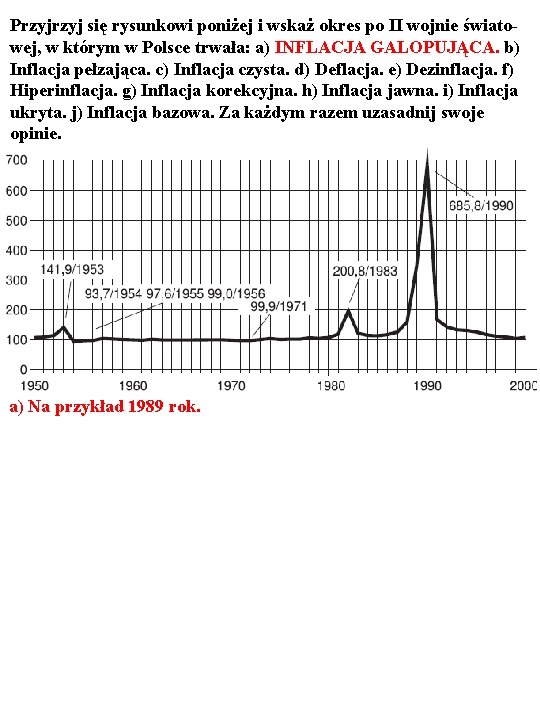 Przyj się rysunkowi poniżej i wskaż okres po II wojnie światowej, w którym w