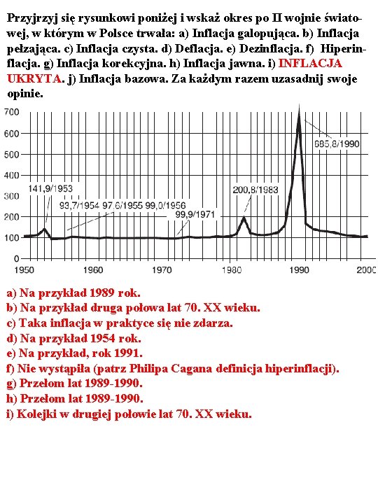 Przyj się rysunkowi poniżej i wskaż okres po II wojnie światowej, w którym w