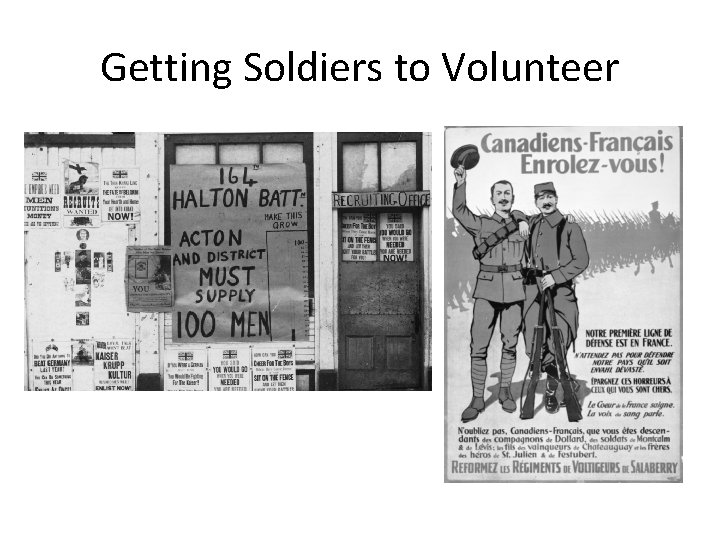 Getting Soldiers to Volunteer 