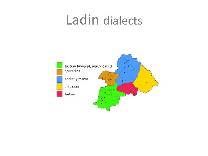 Ladin dialects 