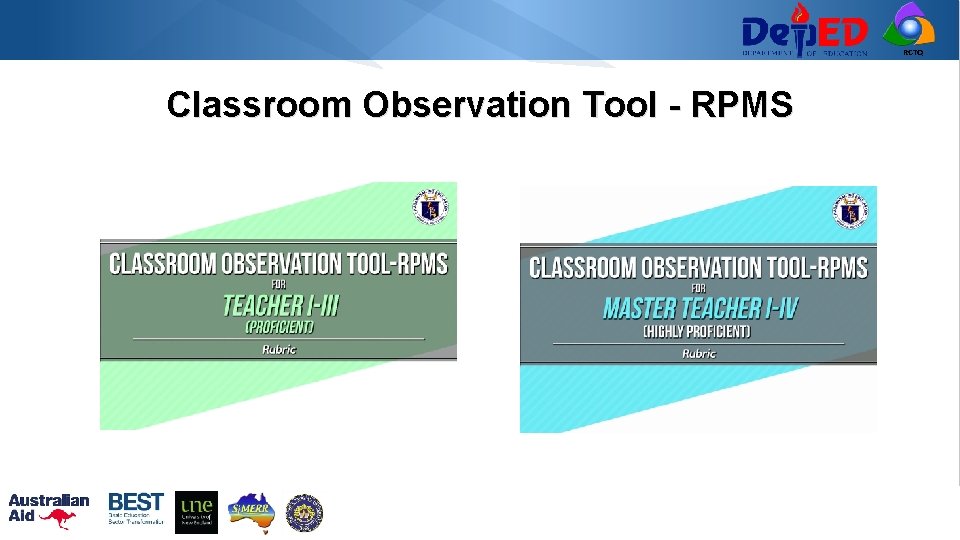 RCTQ Classroom Observation Tool - RPMS 