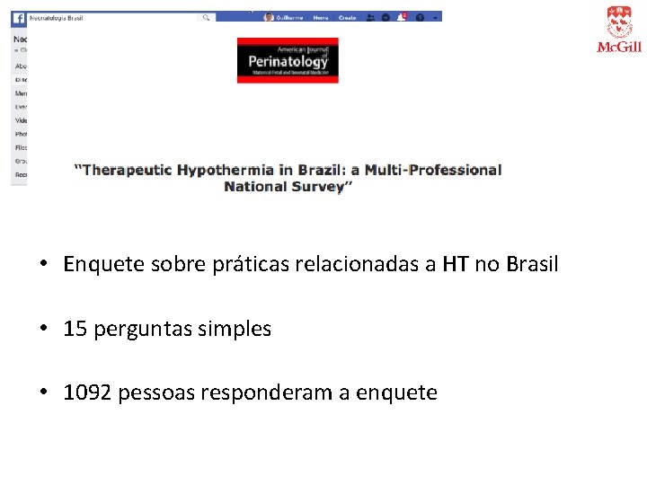  • Enquete sobre práticas relacionadas a HT no Brasil • 15 perguntas simples