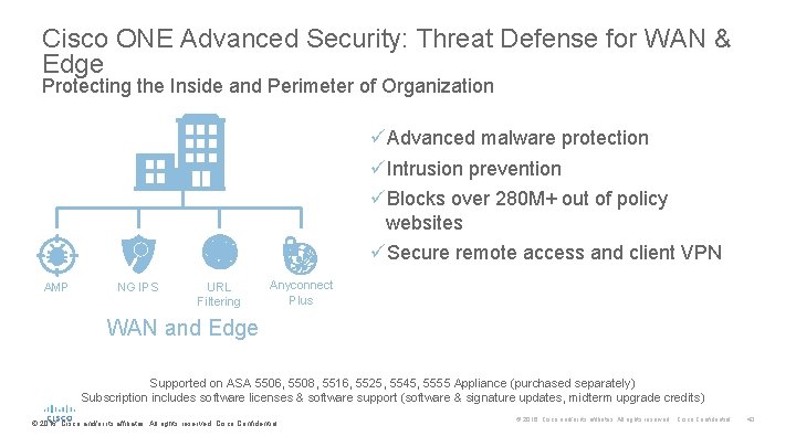 Cisco ONE Advanced Security: Threat Defense for WAN & Edge Protecting the Inside and