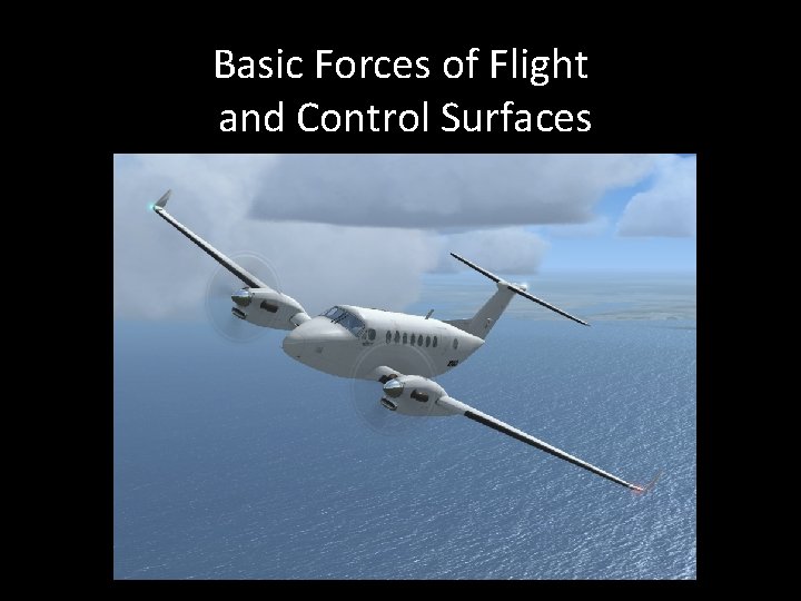 Basic Forces of Flight and Control Surfaces 