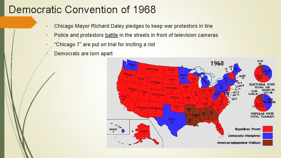 Democratic Convention of 1968 • Chicago Mayor Richard Daley pledges to keep war protestors