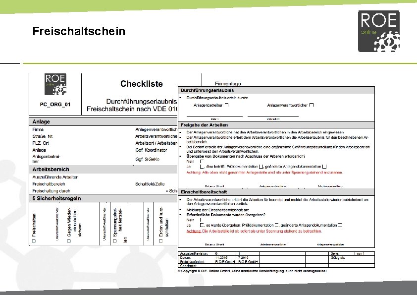 Freischaltschein 