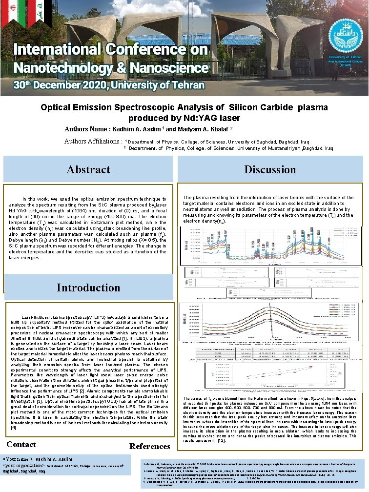 Optical Emission Spectroscopic Analysis of Silicon Carbide plasma produced by Nd: YAG laser Authors