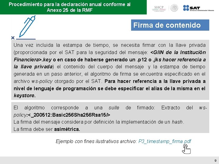 Procedimiento para la declaración anual conforme al Anexo 25 de la RMF Firma de