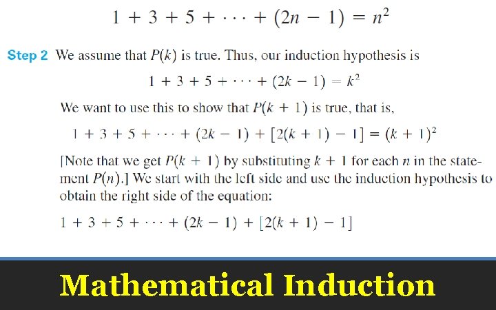 Mathematical Induction 