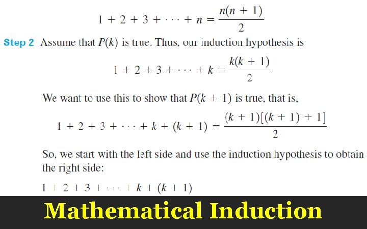 Mathematical Induction 