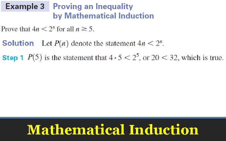 Mathematical Induction 