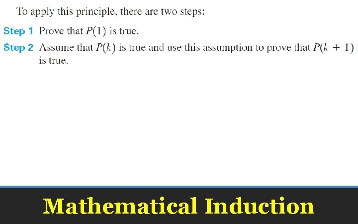 Mathematical Induction 