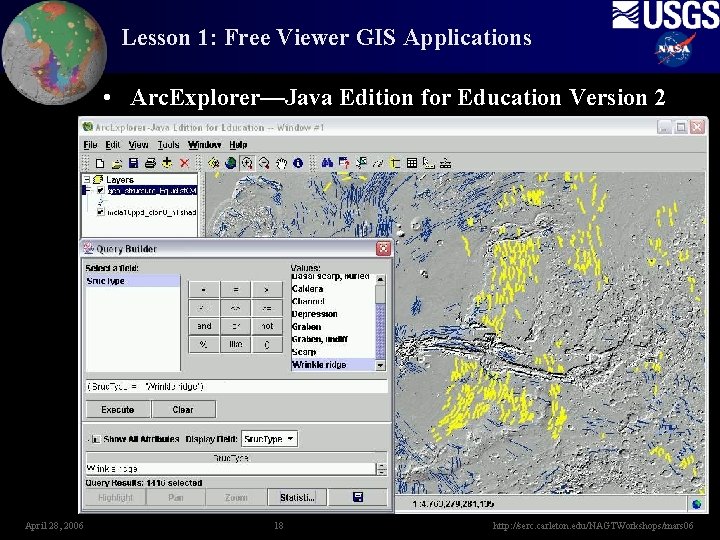 Lesson 1: Free Viewer GIS Applications • Arc. Explorer—Java Edition for Education Version 2