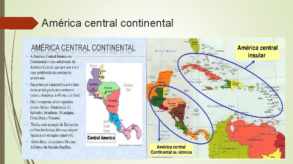 América central continental 